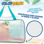 Color Baby Set de Juego de Playa Castillo con Cubo, Palas y Moldes