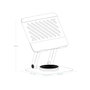 Tooq Soporte Plegable 360º para Dispositivos de hasta 13 pulgadas, Plata