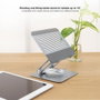 Tooq Soporte Plegable 360º para Dispositivos de hasta 13 pulgadas, Plata