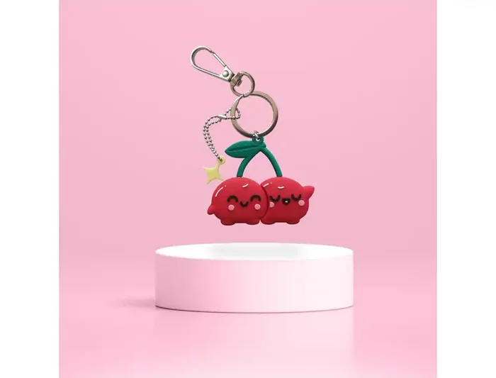 Wondee Mr. Wonderful Memoria USB 32GB Cereza Llavero Pendrive Universal con Adaptador USB C