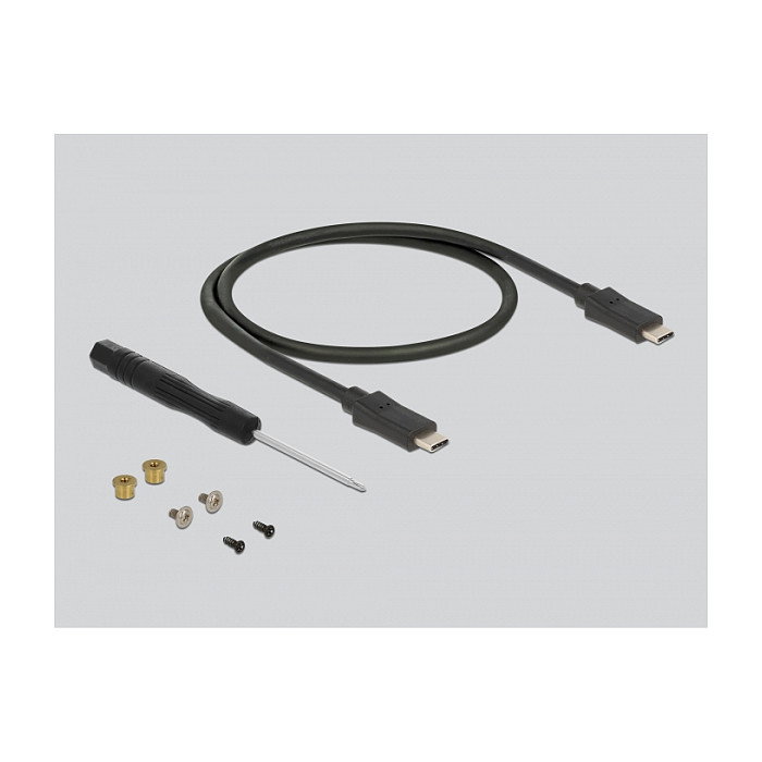 DeLOCK 42003 Carcasa externa para M.2 SATA SSD con USB Tipo C