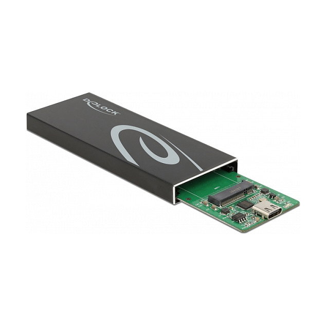 DeLOCK 42003 Carcasa externa para M.2 SATA SSD con USB Tipo C