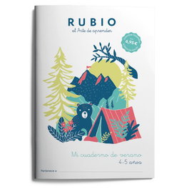 RUBIO Cuaderno A4 Mi Cuaderno de Verano (4-5 años)