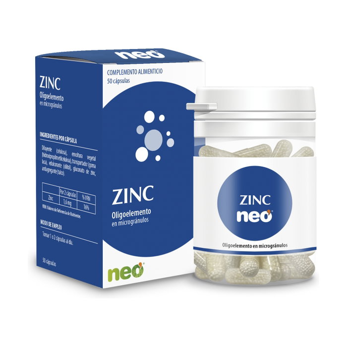 NEO ZINC microgranulos 50 cápsulas
