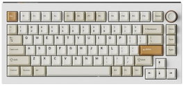 Keychron L5W-P1 Lemokey Magnetic Down Master Teclado Mecánico Gaming con Retroiluminación RGB, USB, Blanco, 81 Teclas