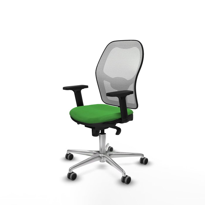 PIQUERAS Y CRESPO Silla de oficina Jorquera con mecanismo Sincro, Tela Verde y Malla Blanca PIQUERAS Y CRESPO Silla de oficina Jorquera con mecanismo Sincro, Tela Verde y Malla Blanca