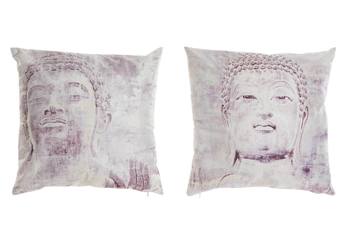 DKD Home Decor Tropical bestone 21 Cojin Oriental Beige 45 x 45 x 10 cm con Buda (4 Unidades) DKD Home Decor Tropical bestone 21 Cojin Oriental Beige 45 x 45 x 10 cm con Buda (4 Unidades)