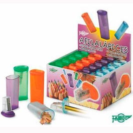 Faibo Afilalápices con Depósito para Lápices Finos C-Surtidos Expositor 20 Ud