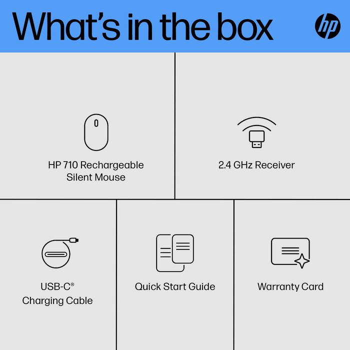 HP 710 Rechargeable Silent Mouse