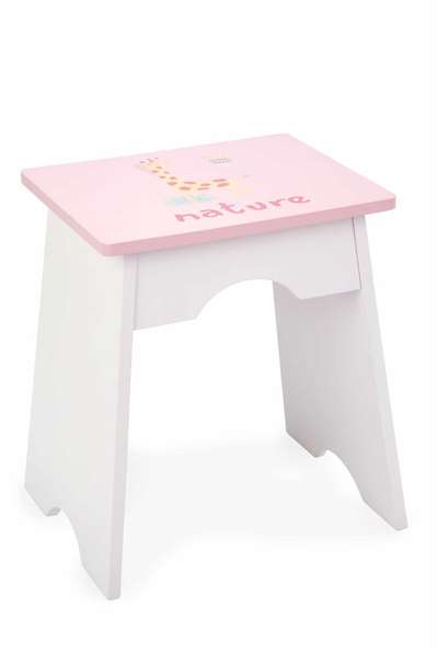 Muñecas Arias Tocador Nature 65x36x95 cm con Taburete 29x24x34,50 cm