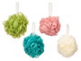 Berilo Set 3 Pzs Pompon Baño Pvc Box 2 Col Surt 11x11x21.5 cm Tela (PE) (Set de 12)