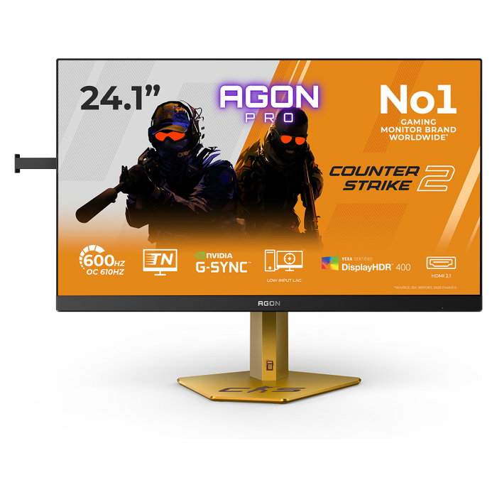 AOC AGON PRO CS24A Monitor Gaming 24.1" Full HD 610Hz 0.5ms GTG NVIDIA G-SYNC HDR400 DisplayHDR 400 AMD FreeSync Premium Negro-Rojo-Naranja AOC AGON PRO CS24A Monitor Gaming 24.1" Full HD 610Hz 0.5ms GTG NVIDIA G-SYNC HDR400 DisplayHDR 400 AMD FreeSync Premium Negro-Rojo-Naranja