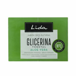 Lida Jabón 100% Natural Glicerina y Aloe Vera Lote 2 x 125 g