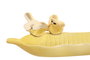 DKD Home Decor Bandeja Vacia Bolsillos de Porcelana Surtido de 3