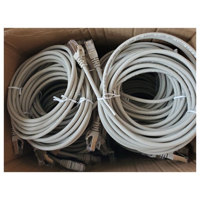 EQUIP 635501 Cable Patch Cat6 S/FTP 2xRJ45 2m Gris LSZH (34 Unidades)