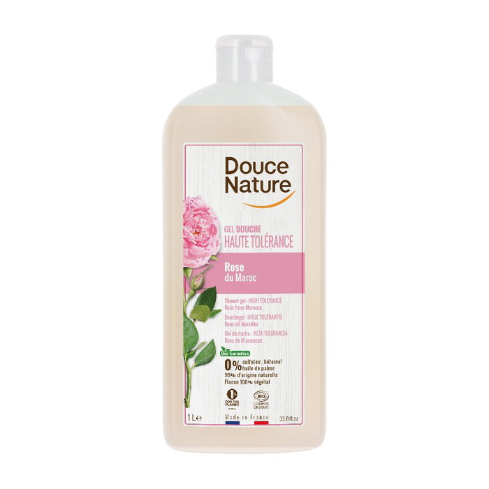 DOUCE NATURE Gel de Ducha de rosas 1L