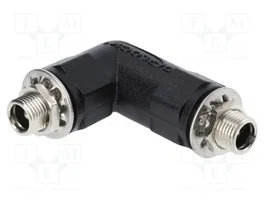 DeLOCK 90942 Adaptador DC 5,5 x 2,1 mm Hembra a Hembra Angular con Rosca