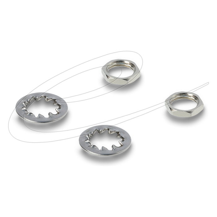 DeLOCK 90942 Adaptador DC 5,5 x 2,1 mm Hembra a Hembra Angular con Rosca DeLOCK 90942 Adaptador DC 5,5 x 2,1 mm Hembra a Hembra Angular con Rosca