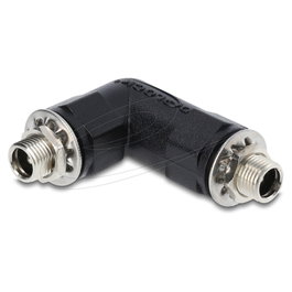 DeLOCK 90942 Adaptador DC 5,5 x 2,1 mm hembra a hembra angular 90°
