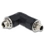 DeLOCK 90942 Adaptador DC 5,5 x 2,1 mm Hembra a Hembra Angular con Rosca