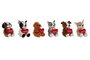 DKD Home Decor Peluche Perro Corazón Multicolor