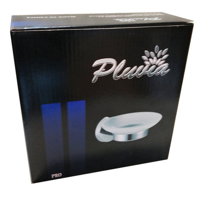 Pluvia Pro Jabonera Cristal-Inox REF 30267 Pluvia Pro Jabonera Cristal-Inox REF 30267