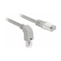 DeLOCK 85874 Cable de red RJ45 Cat.6a S/FTP 1 m Gris