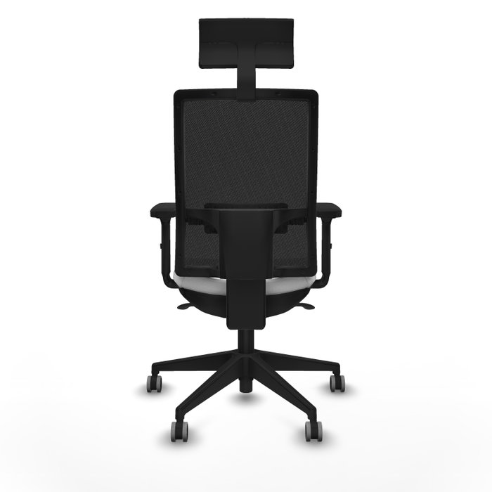 PIQUERAS Y CRESPO Silla de oficina Horna con mecanismo Sincro, Blanco y Negro PIQUERAS Y CRESPO Silla de oficina Horna con mecanismo Sincro, Blanco y Negro
