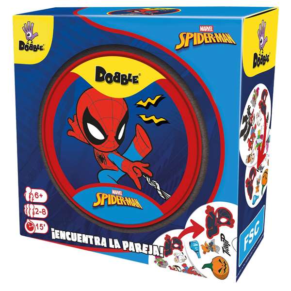 Asmodee Juego Dobble Spiderman - Edición del Superhéroe - Código: Dobble