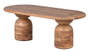 DKD Home Decor Mesa de Centro de Acacia Marrón 135x75x45 cm