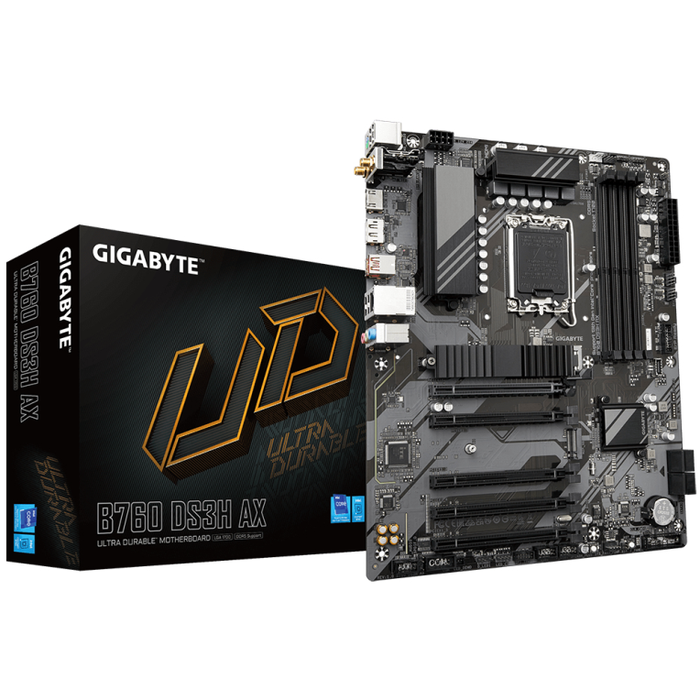 GIGABYTE B760 DS3H AX Placa Base ATX DDR5 LGA 1700 Wi-Fi 6E
