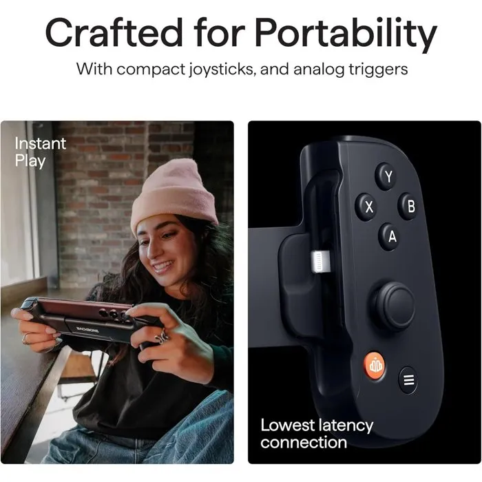 Backbone Gamepad One PlayStation Edition con Cable para iPhone - Negro, BAC1726244957969