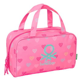 Neceser de Viaje Benetton Heart Rosa 31 x 14 x 19 cm