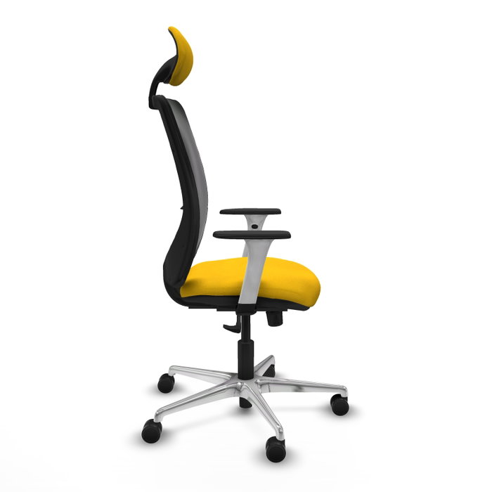 PIQUERAS Y CRESPO Silla de oficina Zulema con mecanismo Sincro, Amarillo y Negro PIQUERAS Y CRESPO Silla de oficina Zulema con mecanismo Sincro, Amarillo y Negro