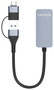 Aisens Conversor USB 3.2 Gen1 USB-A y USB-C a Ethernet 2.5G Gris
