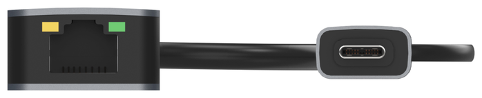 Aisens Conversor USB 3.2 Gen1 USB-A y USB-C a Ethernet 2.5G Gris