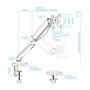 Tooq Soporte de Mesa para Monitor DB5032TNR-B 17''-32'' Negro