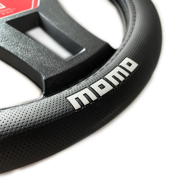 Momo Funda de Volante Supergrip Universal Negro y Gris 38-39cm