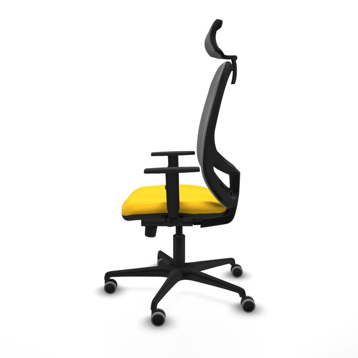 PIQUERAS Y CRESPO Silla de oficina Cilanco con mecanismo Sincro, Amarillo y Gris PIQUERAS Y CRESPO Silla de oficina Cilanco con mecanismo Sincro, Amarillo y Gris