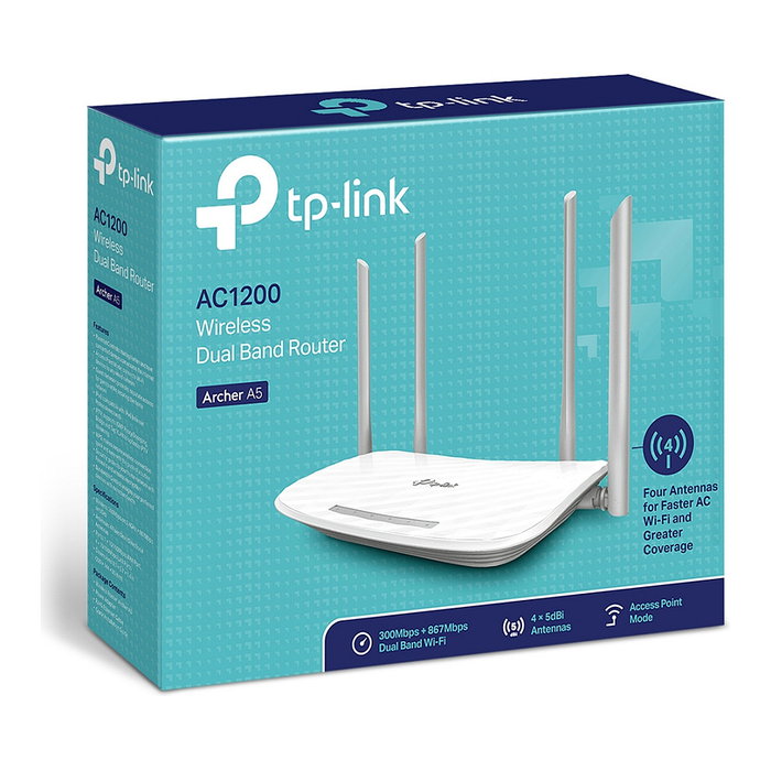 TP-Link Archer A5 AC1200 Router Wi-Fi 5 Blanco