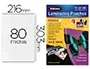 Fellowes Fundas Plastificar Brillo DIN A4 80 mc Pack 25 Unidades