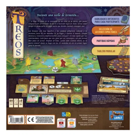 Asmodee Treos Juego de Mesa de Estrategia y Narrativa