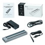 I-tec Hub USB 3.0 de 16 Puertos con Adaptador de Energía 90W y Carga