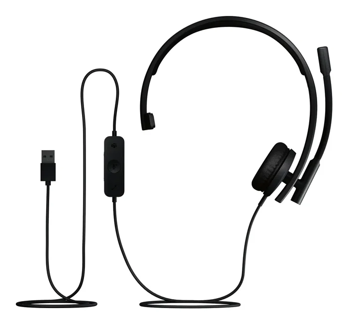Logitech H570e Auriculares con Cable USB-A para Oficina y Centro de Llamadas, Certificado para Microsoft Teams, Negro, Diadema, Micrófono con Cancelación de Ruido