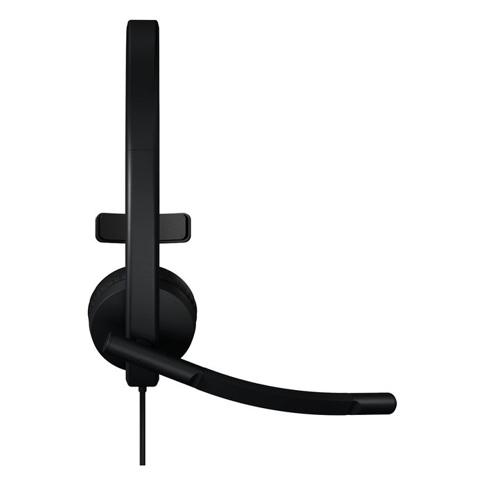 Logitech H570E USB-A Auriculares Monoaurales con Certificación Microsoft Teams, Negro