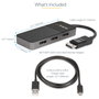 StarTech Hub MST 3 Puertos DisplayPort 1.4 Negro/Gris