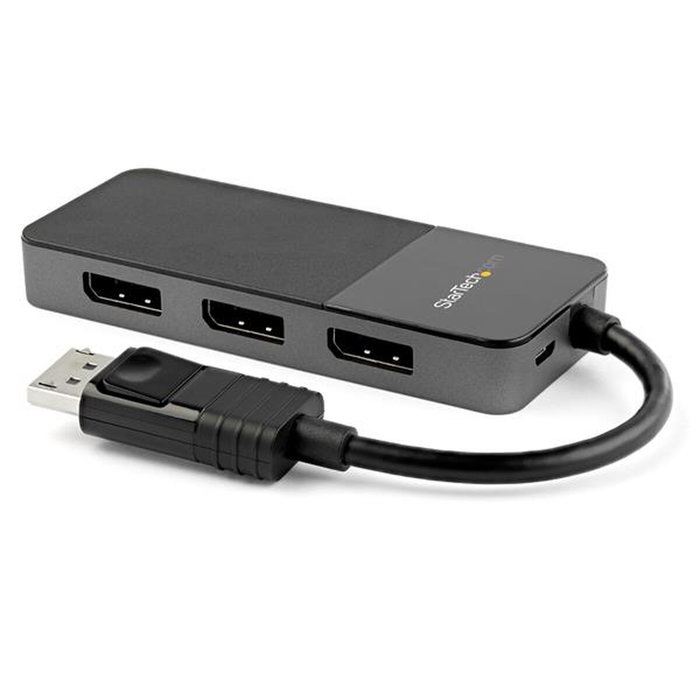 StarTech.com Hub MST DisplayPort 1.4 a 3x DisplayPort MST14DP123DP Negro