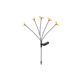 Lumineo Estaca solar ramo de margaritas flexible, 55 cm