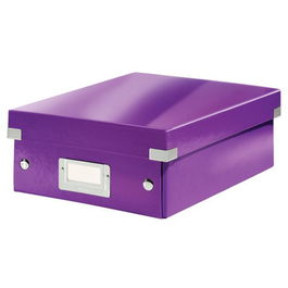 Caja Para Almacenamiento Leitz Click&Store Organizadora Pequeña 220X100X285 Mm Violeta