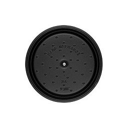 Staub La Cocotte Cazuela Redonda de Hierro Fundido 24 cm / 3.8 Litros Color Negro